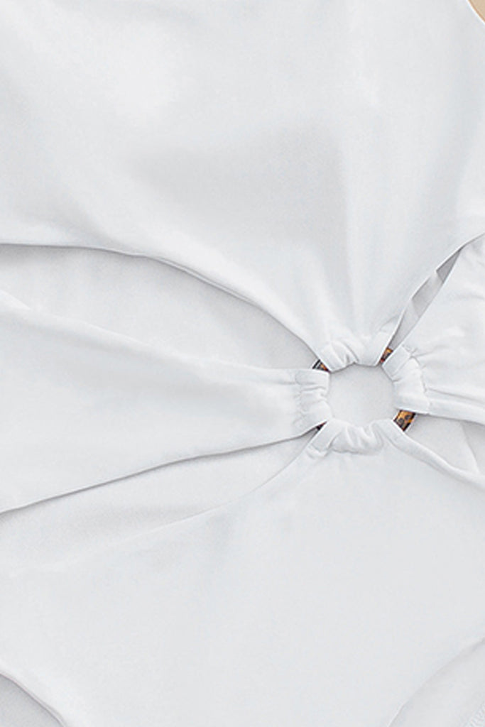 Legiona Λευκό Ολόσωμο Μαγιό με Cutouts | Γυναικεία Μαγιό - Ολόσωμα - Swimwear | Legiona White One Piece Swimsuit with Cutouts