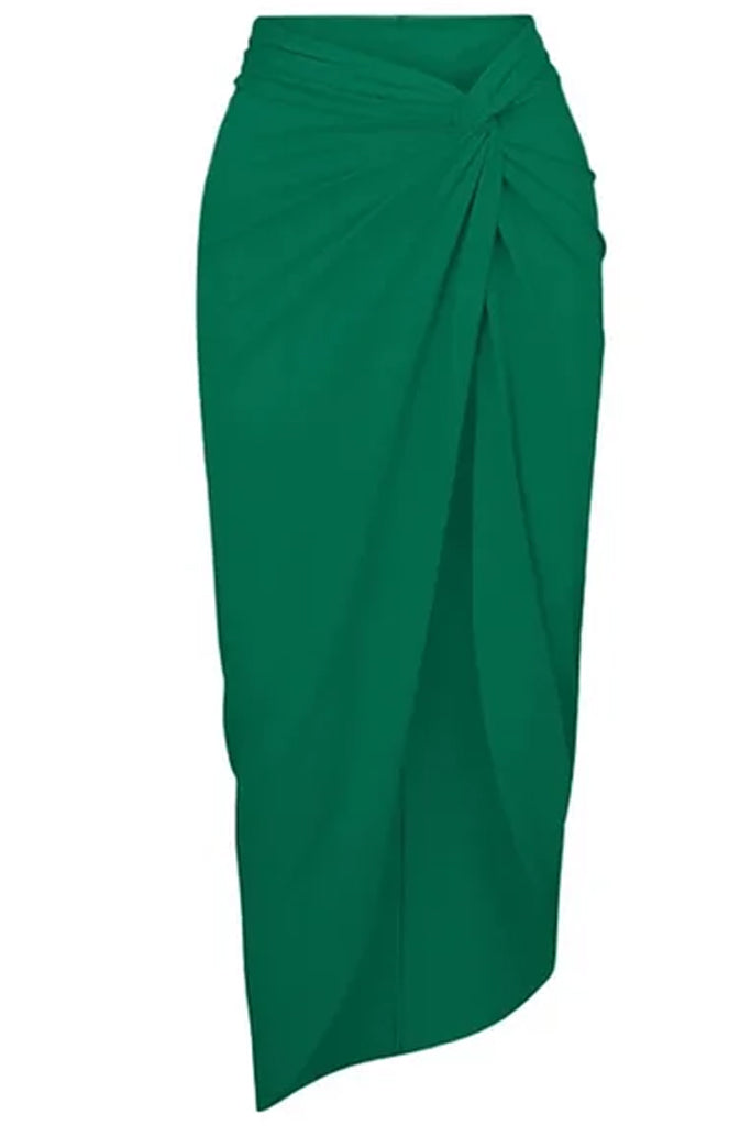 Henly Πράσινο Ολόσωμο Μαγιό και Παρεό Φούστα | Γυναικεία Μαγιό Παρεό - Ολόσωμα - Swimwear | Henly Green One Piece Swimsuit with Pareo Skirt