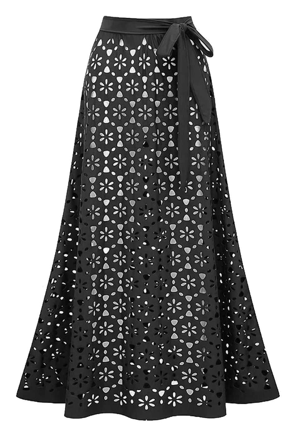 Soliera Ολόσωμο Μαγιό και Φούστα Παρεό με Διάτρητο Σχέδιο (Σετ) | Μαγιό - Ολόσωμα - Swimwear One Piece | Soliera One-Piece Swimsuit with Pareo Skirt Set