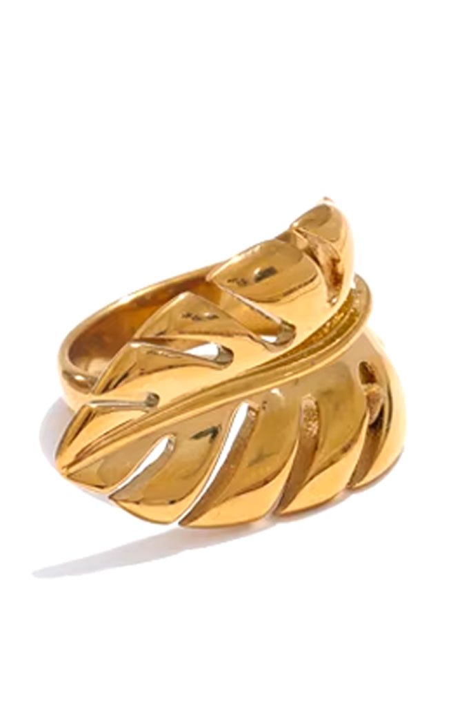 Gold Leaf Χρυσό Δαχτυλίδι | Κοσμήματα - Δαχτυλίδια - Rings | Gold Leaf Gold Ring