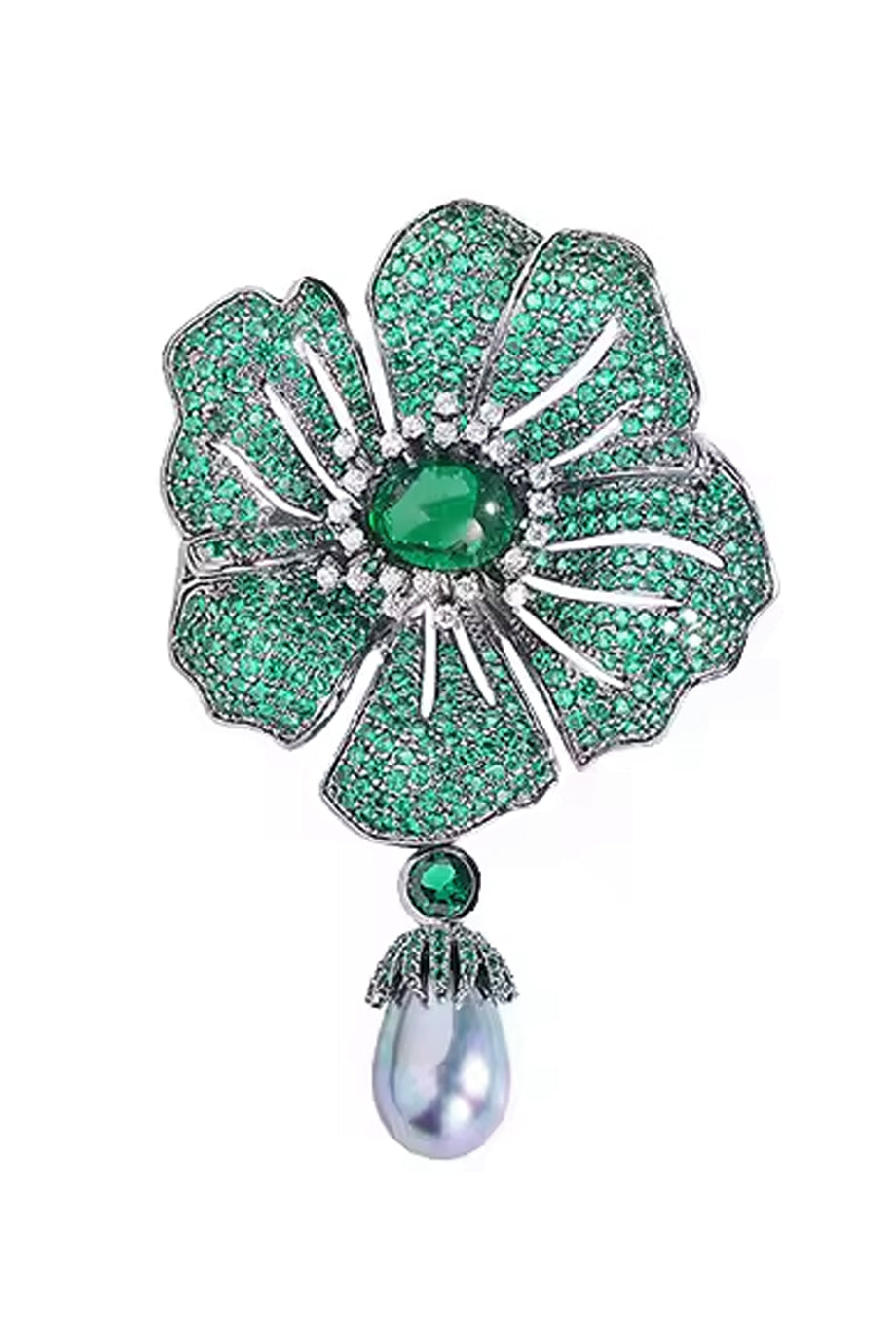 Veloria Καρφίτσα Λουλούδι με Κρύσταλλα | Καρφίτσες Pins Brooches | Veloria Crystal Flower Brooch