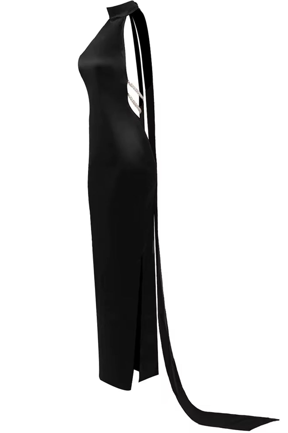 Simone Black Backless Dress