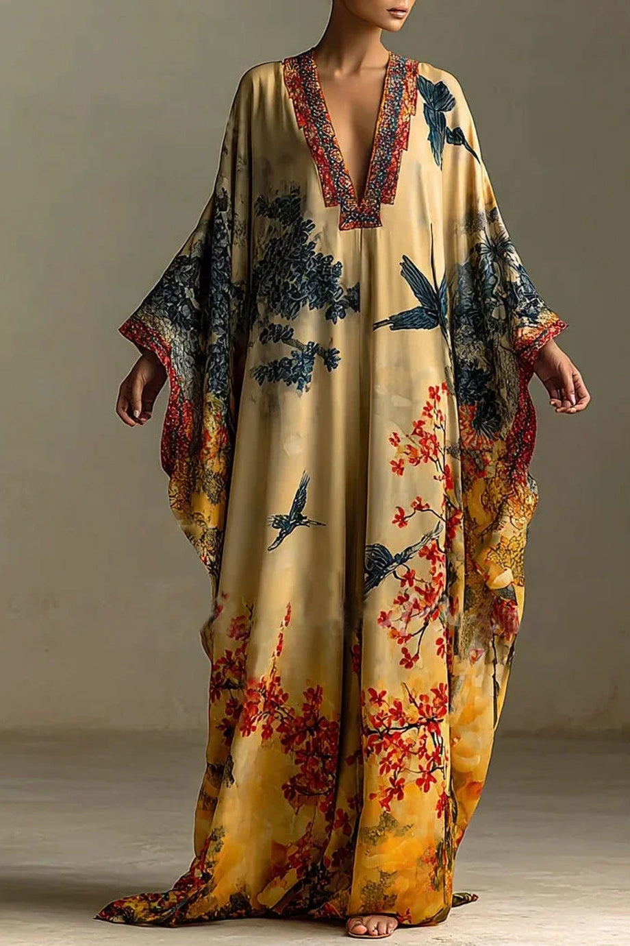 cataleya maxi dress Cataleya Printed Maxi Kaftan Dress