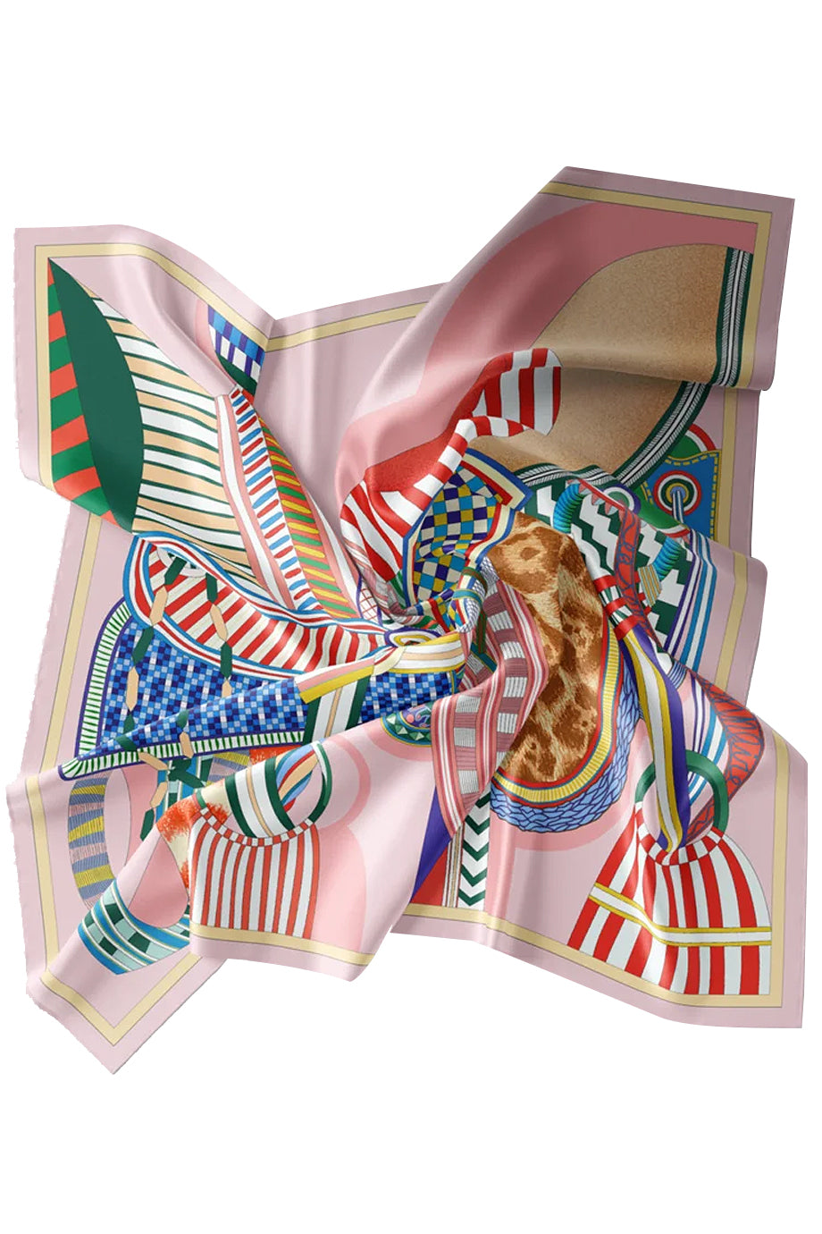 Cartographie Moderne Φουλάρι με Γραφικό Μοτίβο | Φουλάρια Scarves | Cartographie Moderne Multicolor Scarf