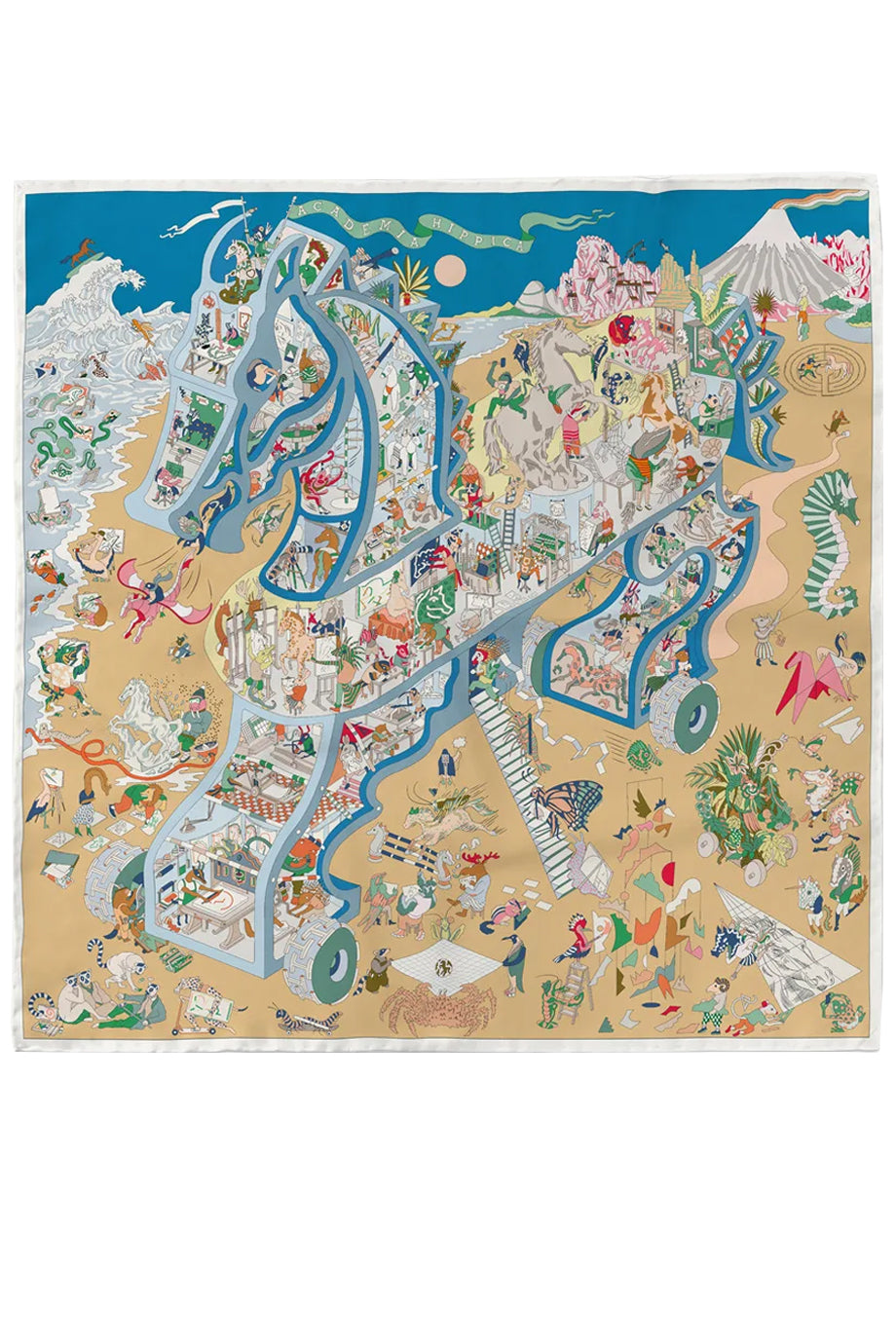 Odyssey Tales Εμπριμέ Μεταξωτό Φουλάρι | Φουλάρια Scarves | Odyssey Tales Multicolor Printed Silk Scarf