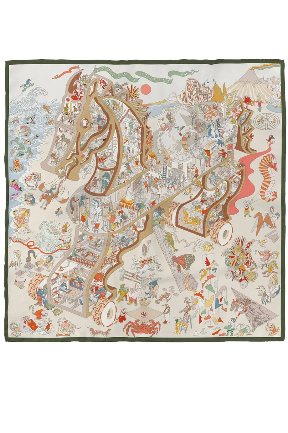 Odyssey Tales Εμπριμέ Μεταξωτό Φουλάρι | Φουλάρια Scarves | Odyssey Tales Multicolor Printed Silk Scarf