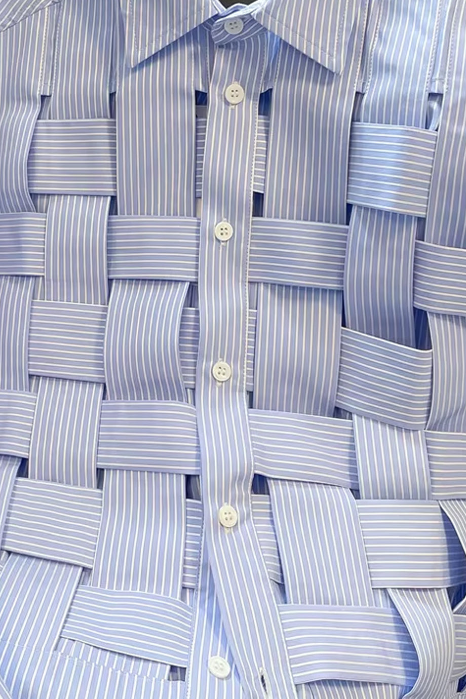 Checkers Ριγέ Πουκάμισο με Ανοίγματα | Γυναικεία Ρούχα - Πουκάμισα Τοπ | Checkers Striped Hollow Out Shirt