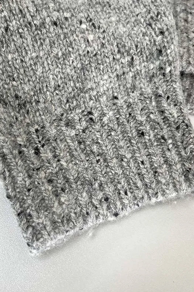 My Bunny Γκρι Πουλόβερ | Μπλούζες - Πουλόβερ - Πλεκτά - Knitwear | My Bunny Grey Sweater