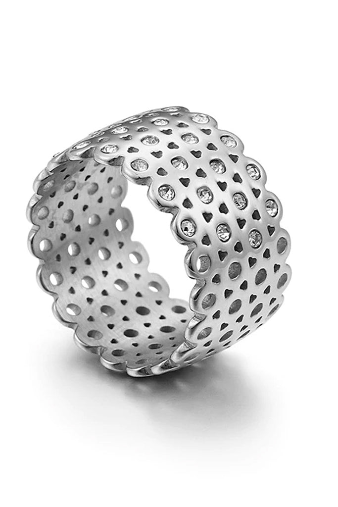 Wren Gold Ring with Crystals