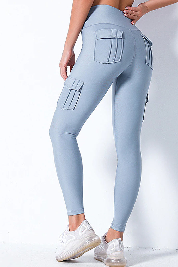 Rapia Γαλάζιο Κολάν με Τσέπες και Ραφές | Γυναικεία Ρούχα - Κολάν - Παντελόνια