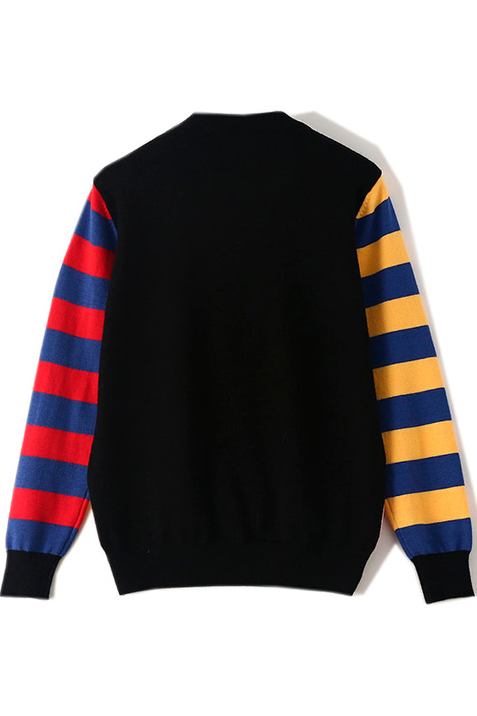 Mima Μαύρο Πολύχρωμο Κεντητό Πουλόβερ | Γυναικεία Ρούχα - Πουλόβερ