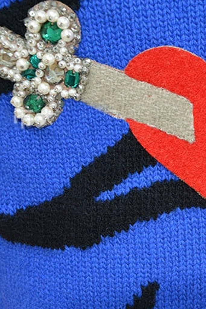 Serota Κόκκινο Πουλόβερ με Σχέδια | Γυναικεία Ρούχα - Πουλόβερ