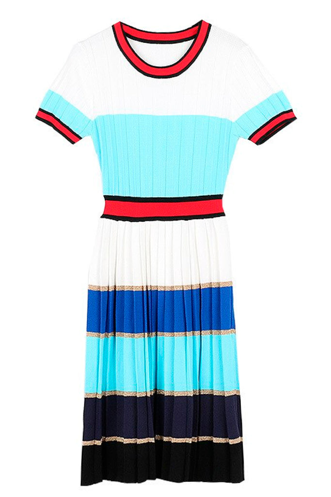 fynlie knitted dress with pleated skirt Ted Baker Fynlie Knitted Sweater Pleated Skirt Dress