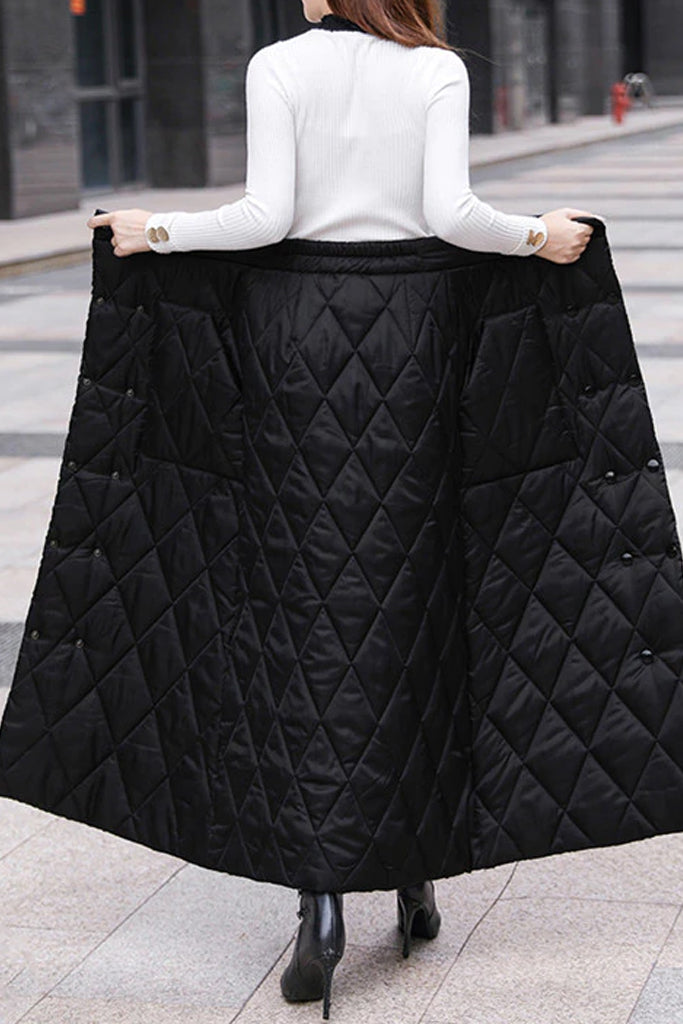 Susan Μαύρη Καπιτονέ Μίντι Φούστα | Γυναικεία Ρούχα - Φούστες