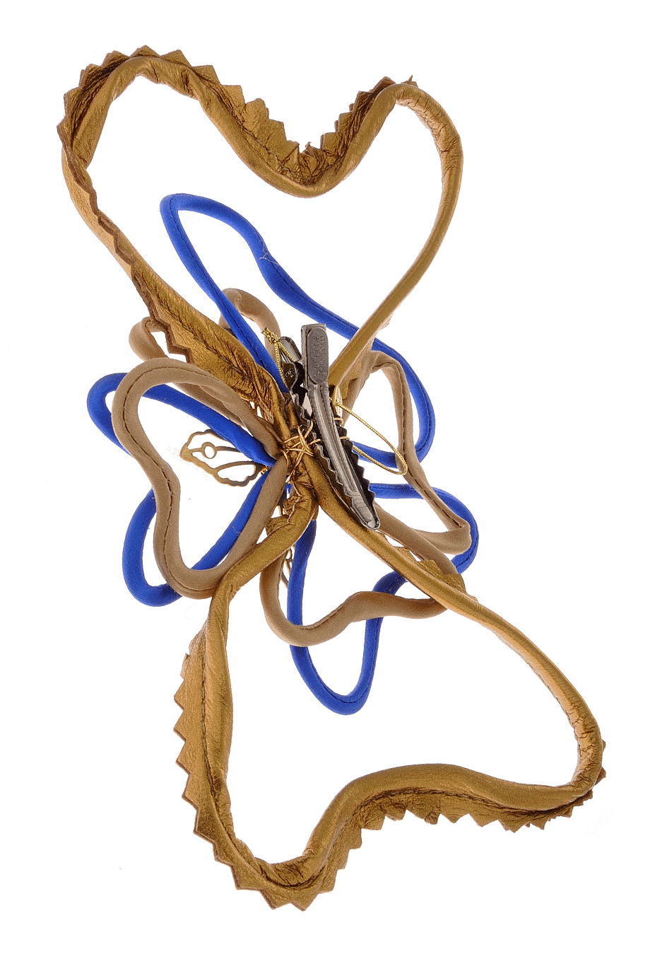 COLETTE MALOUF LEATHER HOOPS Hair Hoop