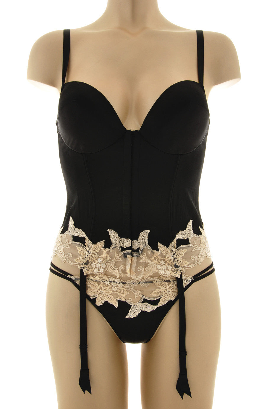 Σατινέ Μαύρο Στρινγκ - Cotton Club | Γυναικεία Εσώρουχα