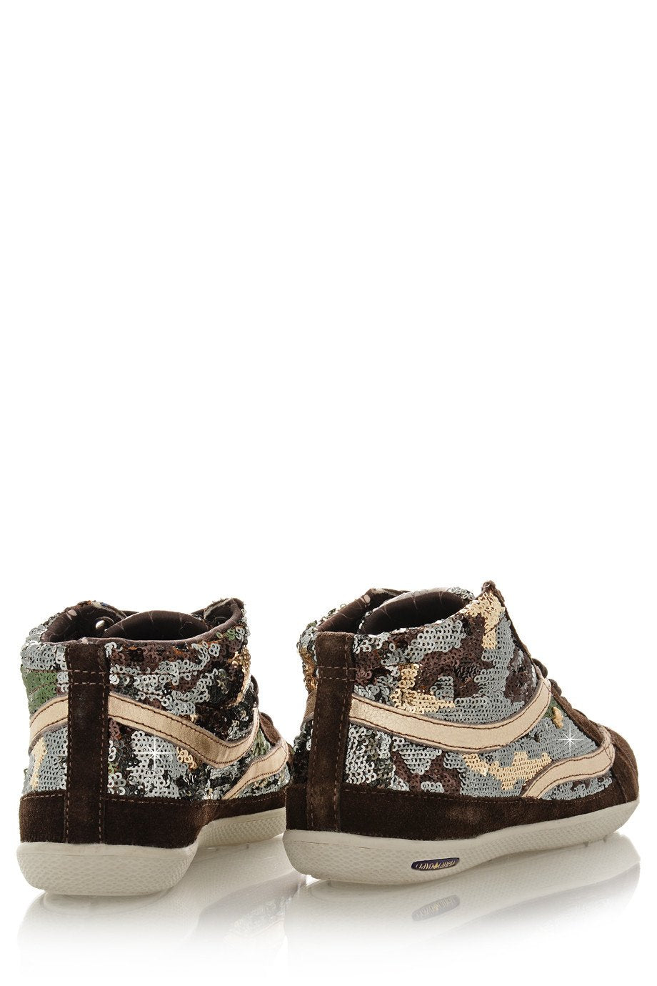 Καφέ Αθλητικά Παπούτσια με Παγιέτες | Γυναικεία Παπούτσια