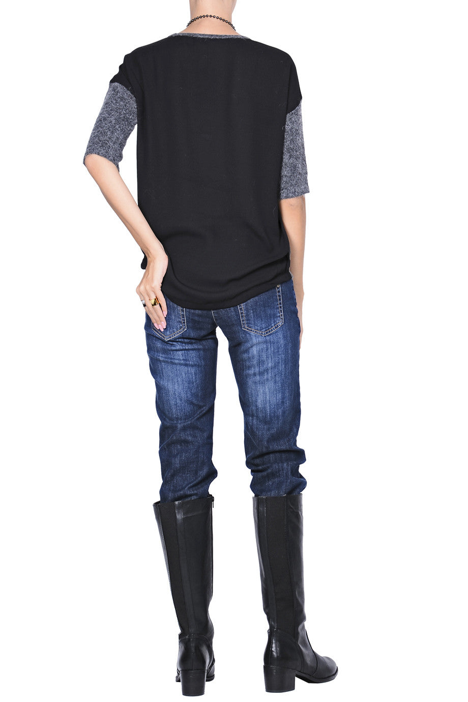 Γκρι Μάλλινη Μπλούζα | Γυναικεία Ρούχα