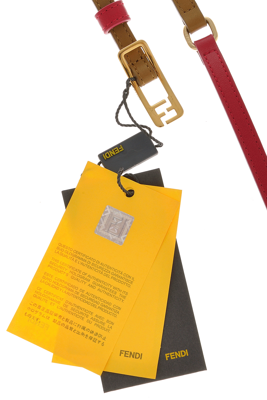 Διπλή Δερμάτινη Ζώνη - Fendi Chameleon | Γυναικείες Ζώνες