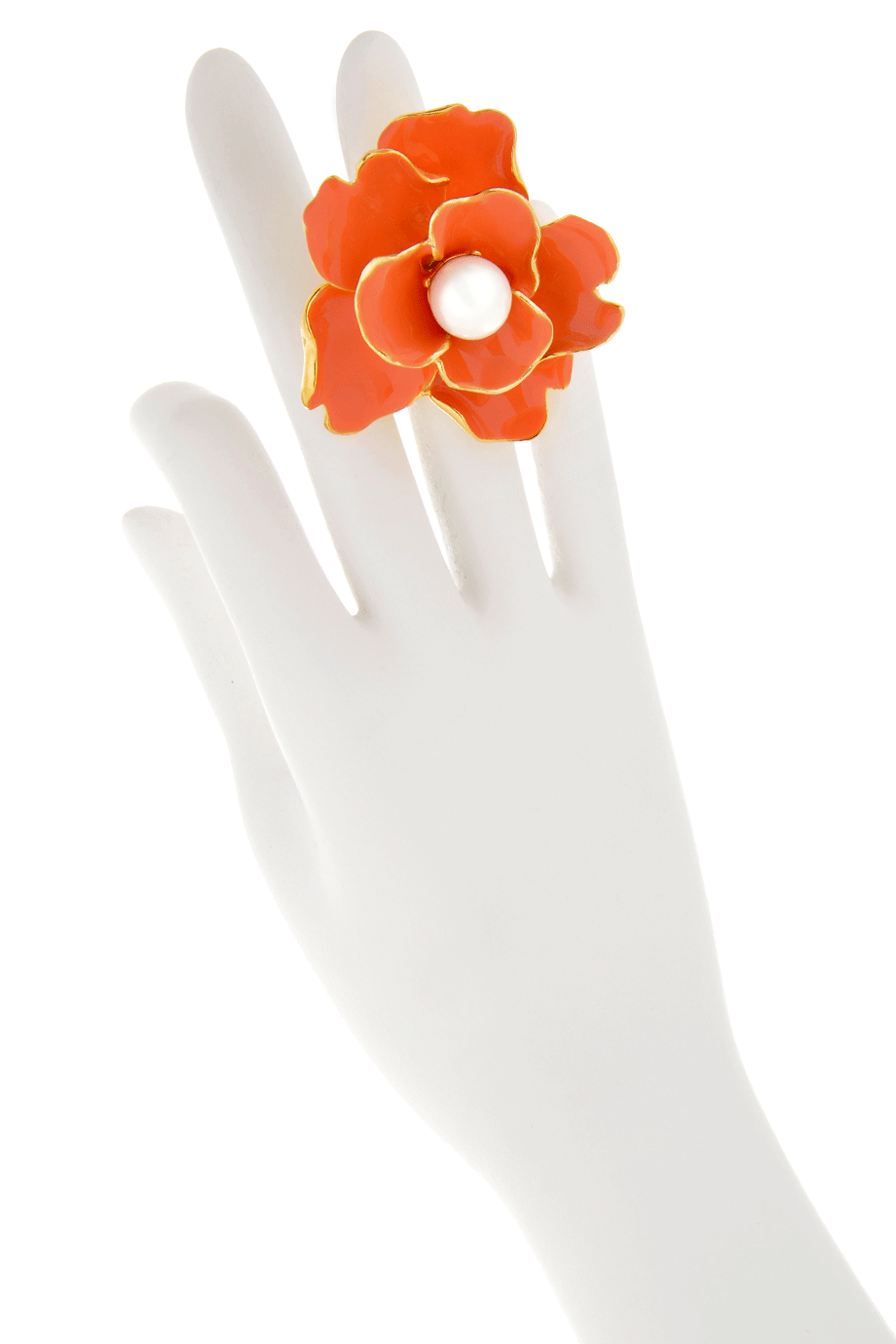 Κοραλλί Μεγάλο Δαχτυλίδι - Kenneth Jay Lane | Κοσμήματα