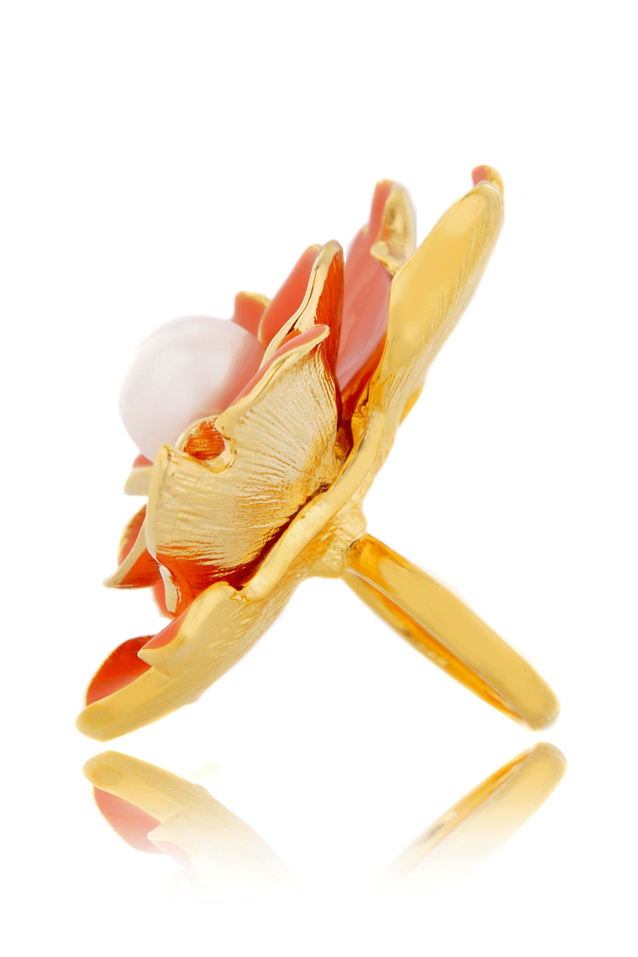 Κοραλλί Μεγάλο Δαχτυλίδι - Kenneth Jay Lane | Κοσμήματα