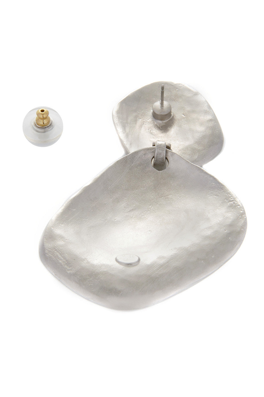 Satin Ασημένια Σκουλαρίκια Φύλλο - Kenneth Jay Lane | Κοσμήματα