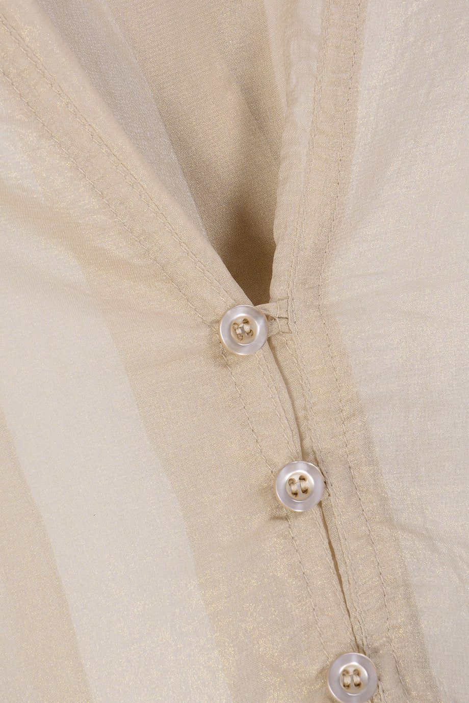 Μπεζ Μεταλλιζέ Μακρύ Πουκάμισο | Γυναικεία Ρούχα