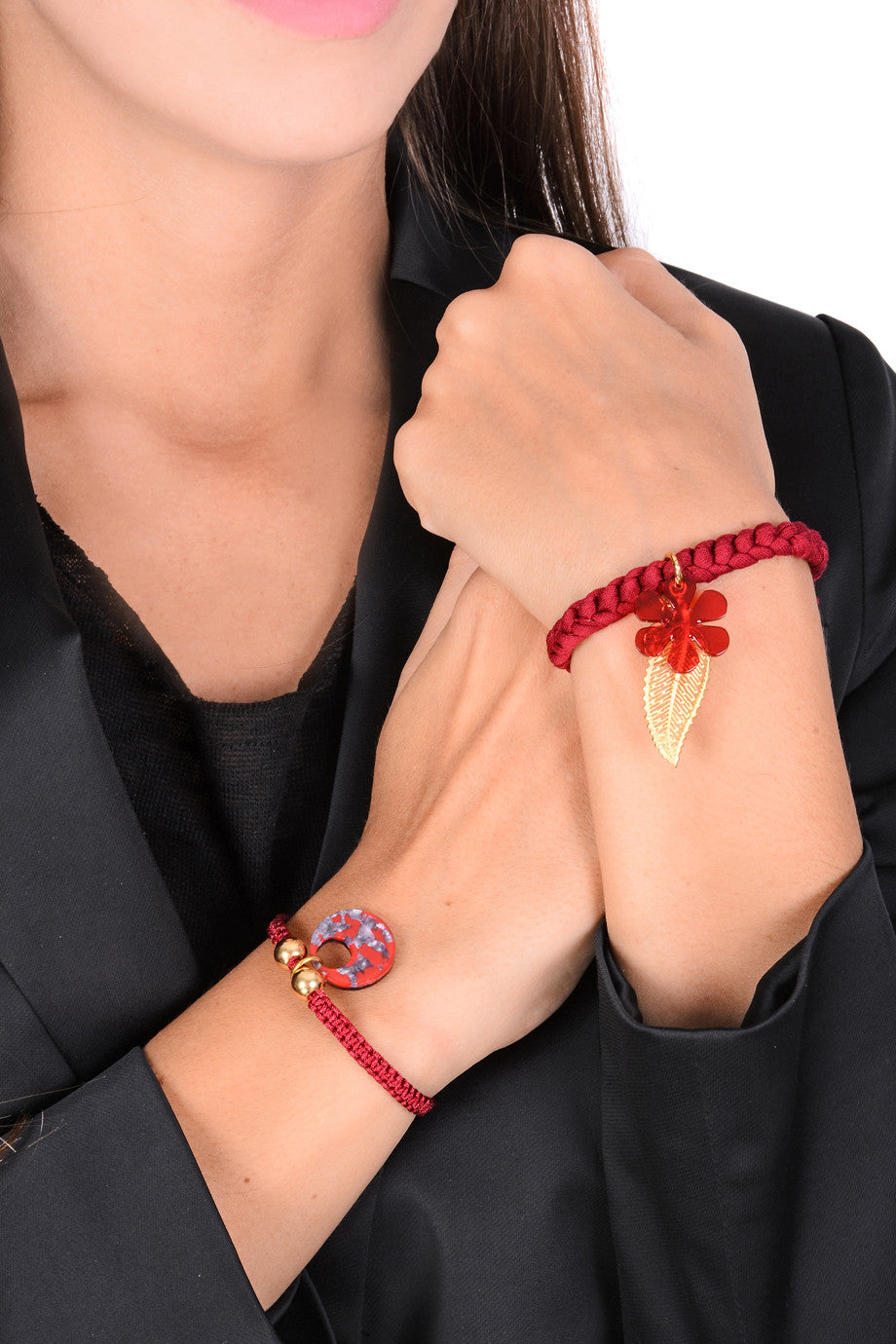 Κόκκινο Ελαστικό Βραχιόλι - Mancoti  | Κοσμήματα
