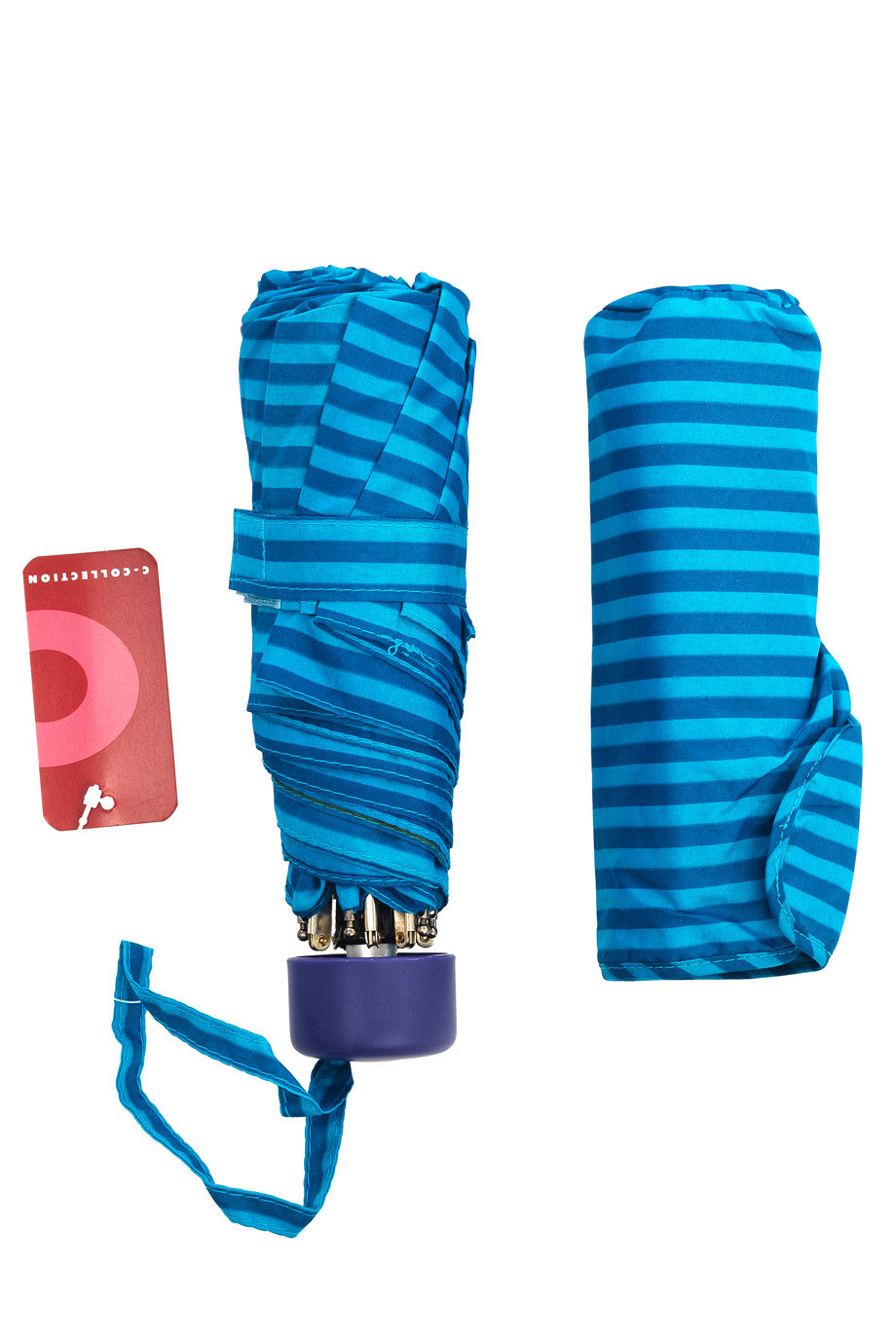 Μπλε Ριγέ Ομπρέλα - Morellini | Γυναικείες Ομπρέλες