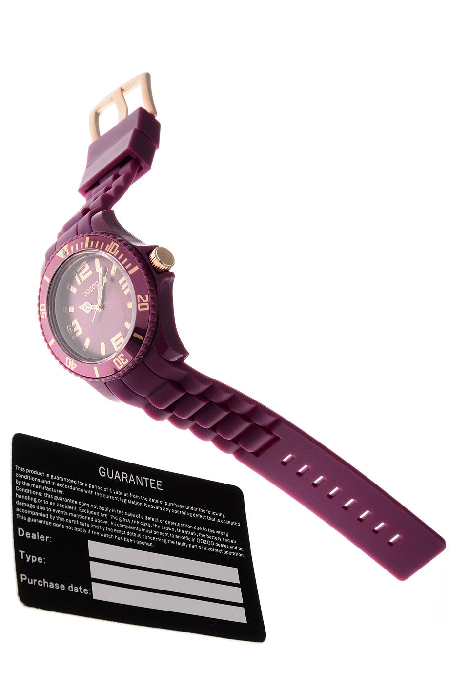 C5045 AUBERGINE Silicone watch