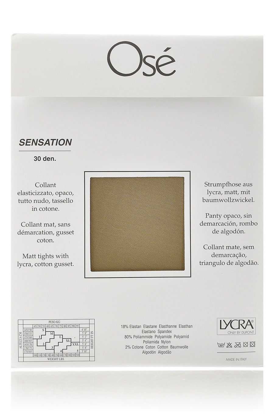 OSE SENSATION 30 Μπεζ Διάφανο Καλσόν