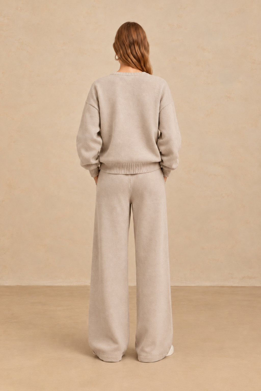 Alba Lounge Πλεκτό Σετ με Μπλούζα και Παντελόνι | Πλεκτά Σετ Knitwear Clothing Sets | Alba Lounge Knit Set with Cardigan and Pants
