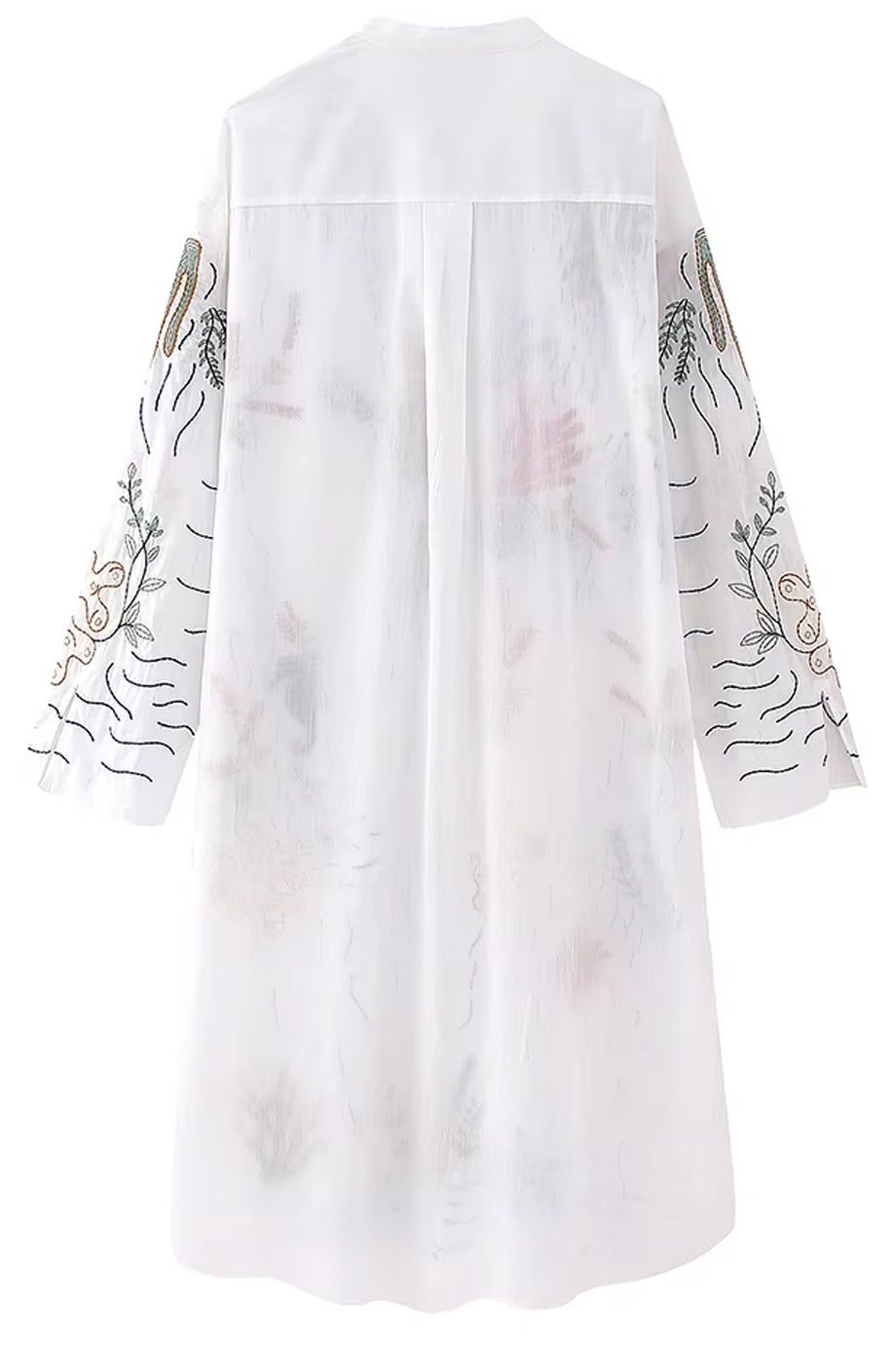 Coraline Κιμονό Πουκαμίσα με Κεντήματα  | Beachwear - Loungewear - Kimono | Coraline Embroidered Kimono Shirt