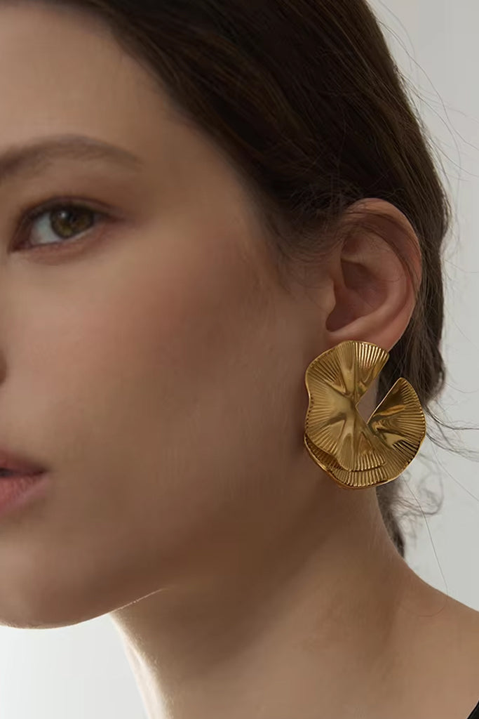 Iris Χρυσά Σκουλαρίκια | Σκουλαρίκια Earrings|  Iris Gold Earrings