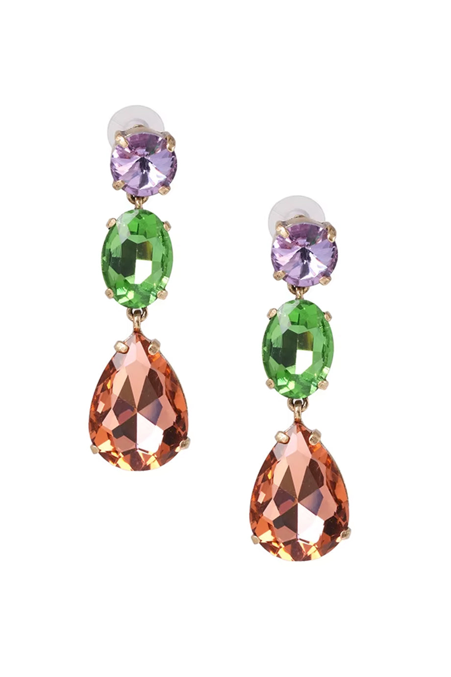 Nolany Colorful Crystal Earrings