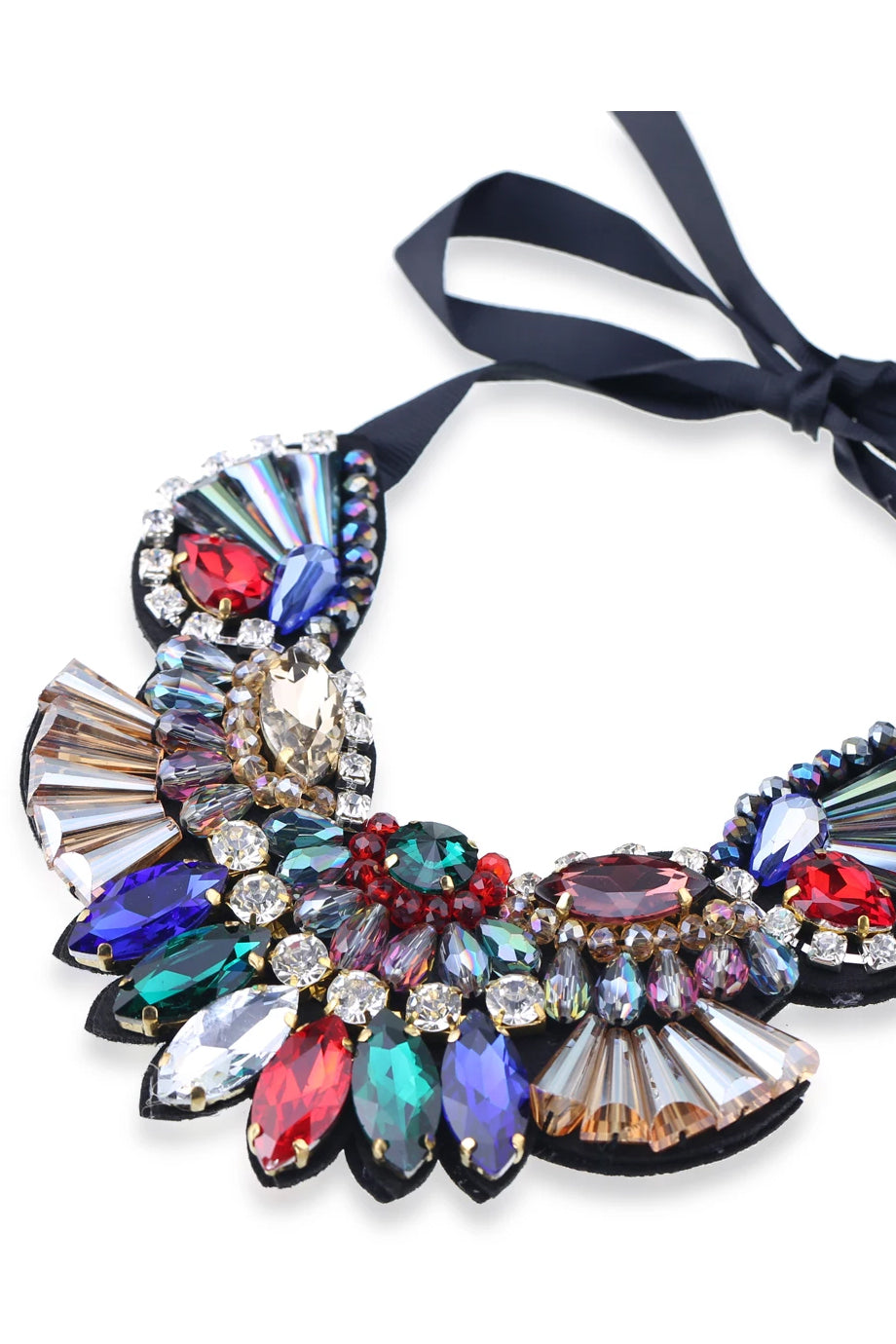Merlana Colorful Necklace with Crystals
