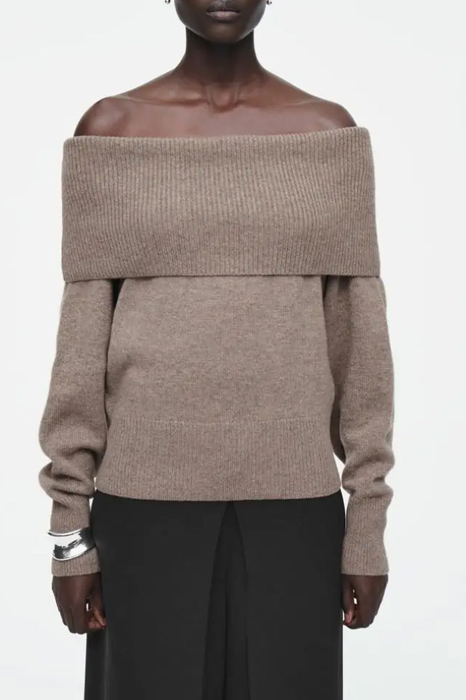 Violette Off-Shoulder Knit Top