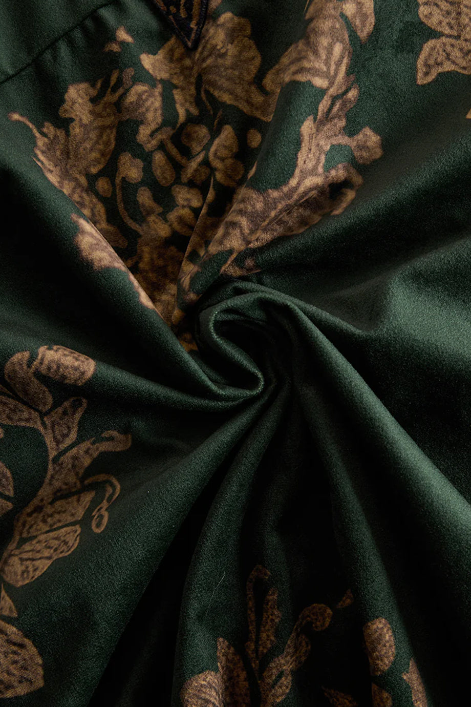 Almendra Εμπριμέ Μάξι Φόρεμα Καφτάνι με Κρόσσια | Καφτάνια Κιμονό Ριχτά Φορέματα - Beachwear - Loungewear | Almendra Maxi Printed Kaftan Dress with Tassels