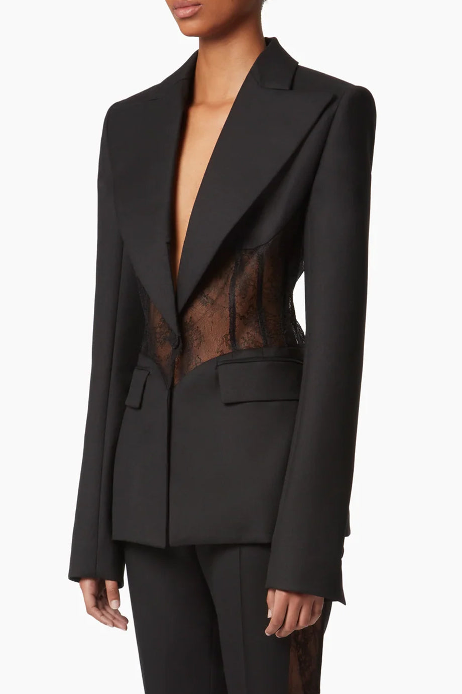 Melvane Σακάκι με Δαντελένια Λεπτομέρεια | Σακάκια - Blazers | Melvane Blazer with Lace Detail