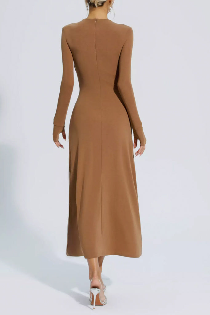 Sapphira Πλεκτό Φόρεμα | Φορέματα - Dresses | Sapphira Camel Knit Dress 