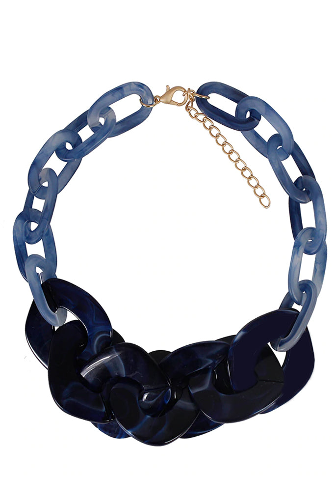 Echo Bordeaux Acrylic Necklace