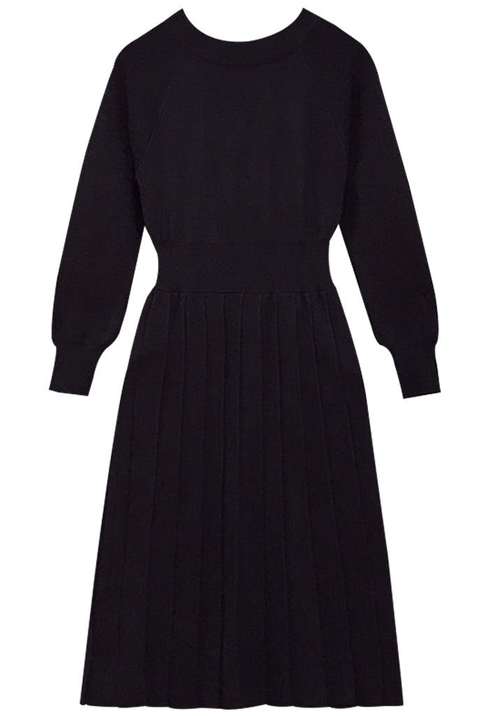 Uzma Pleated Knitted Dress